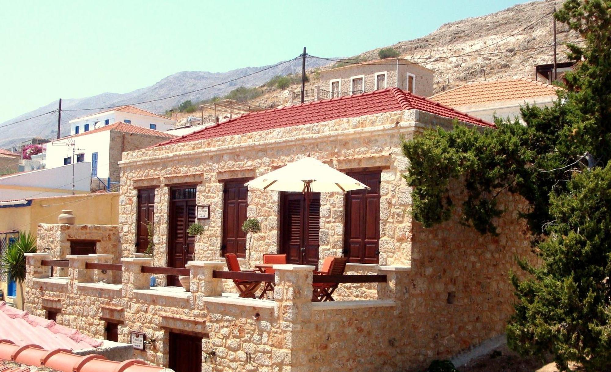 Bright Sun Villas Chalki Town Exterior foto